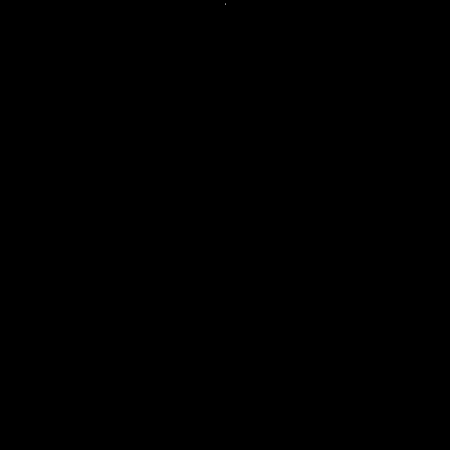Sierpinski triangle emerging row by row via Rule 90 cellular automaton